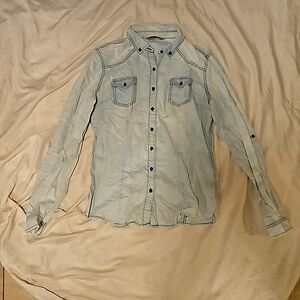 Jean button down shirt